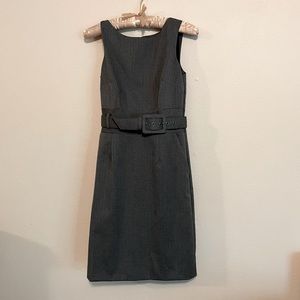 Banana Republic gray Sheath Dress with Belt — 0P